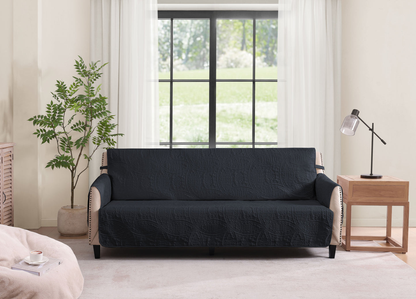 Blue Loveseat Cover - Loveseat 56inch (Blue Gray)