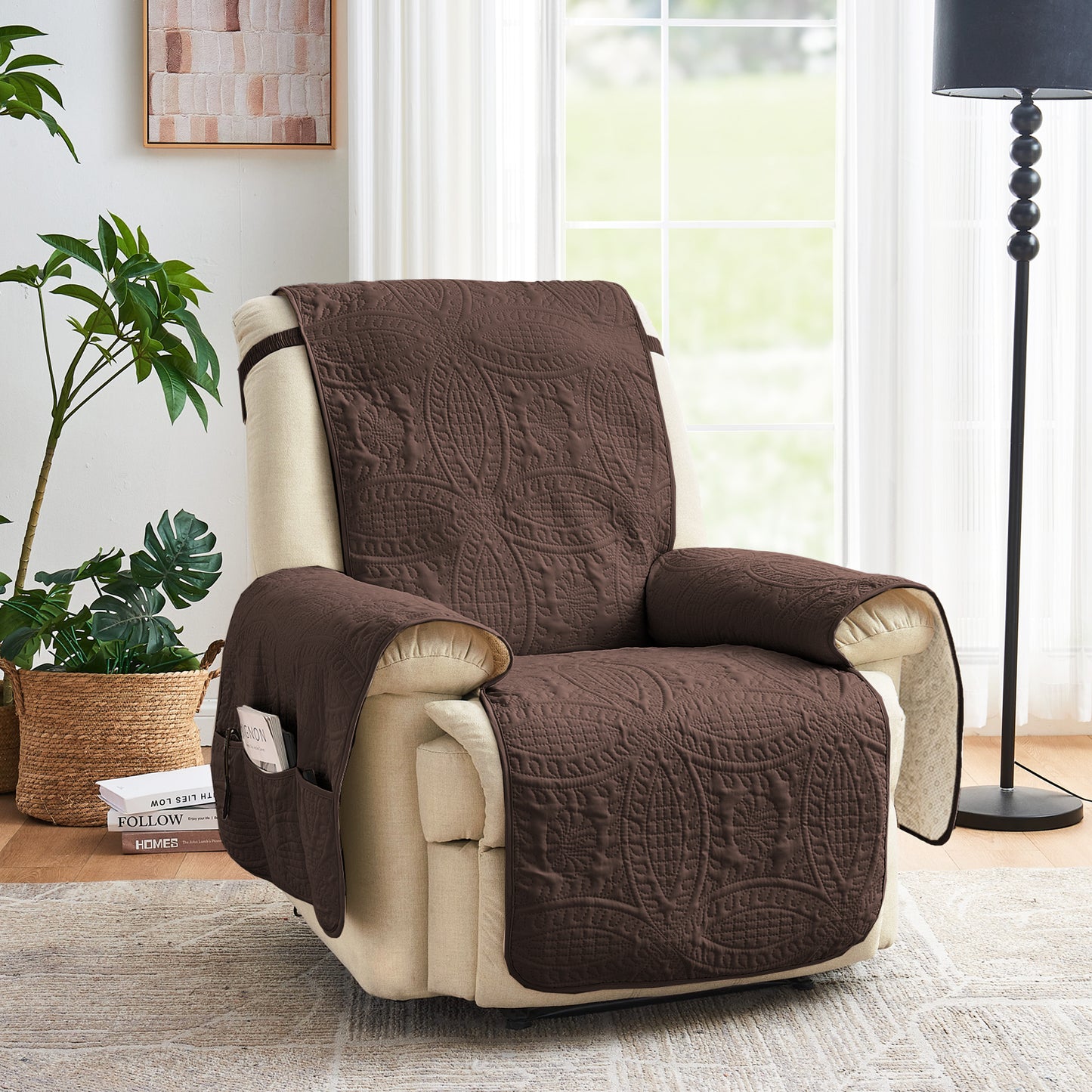 Brown Recliner Cover - Recliner 26inch  (Chocolate)