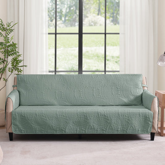 Sage Blue Loveseat Cover - Loveseat 48inch  (Sage Blue)