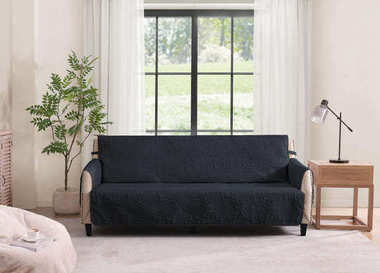 Blue Loveseat Cover - Loveseat 56inch  (Blue Gray)