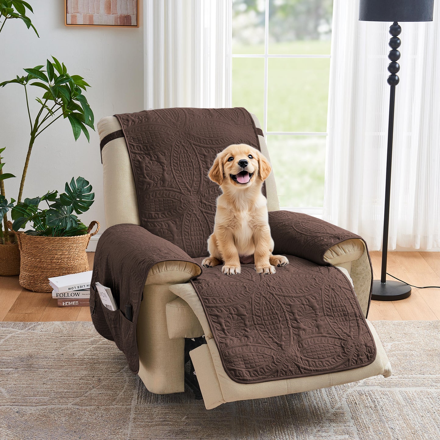 Brown Recliner Cover - Recliner 26inch  (Chocolate)