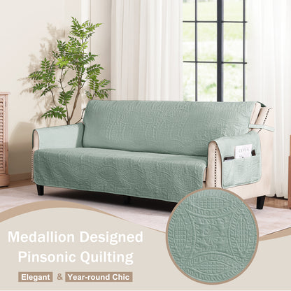 Sage Blue Loveseat Cover - Loveseat 48inch  (Sage Blue)