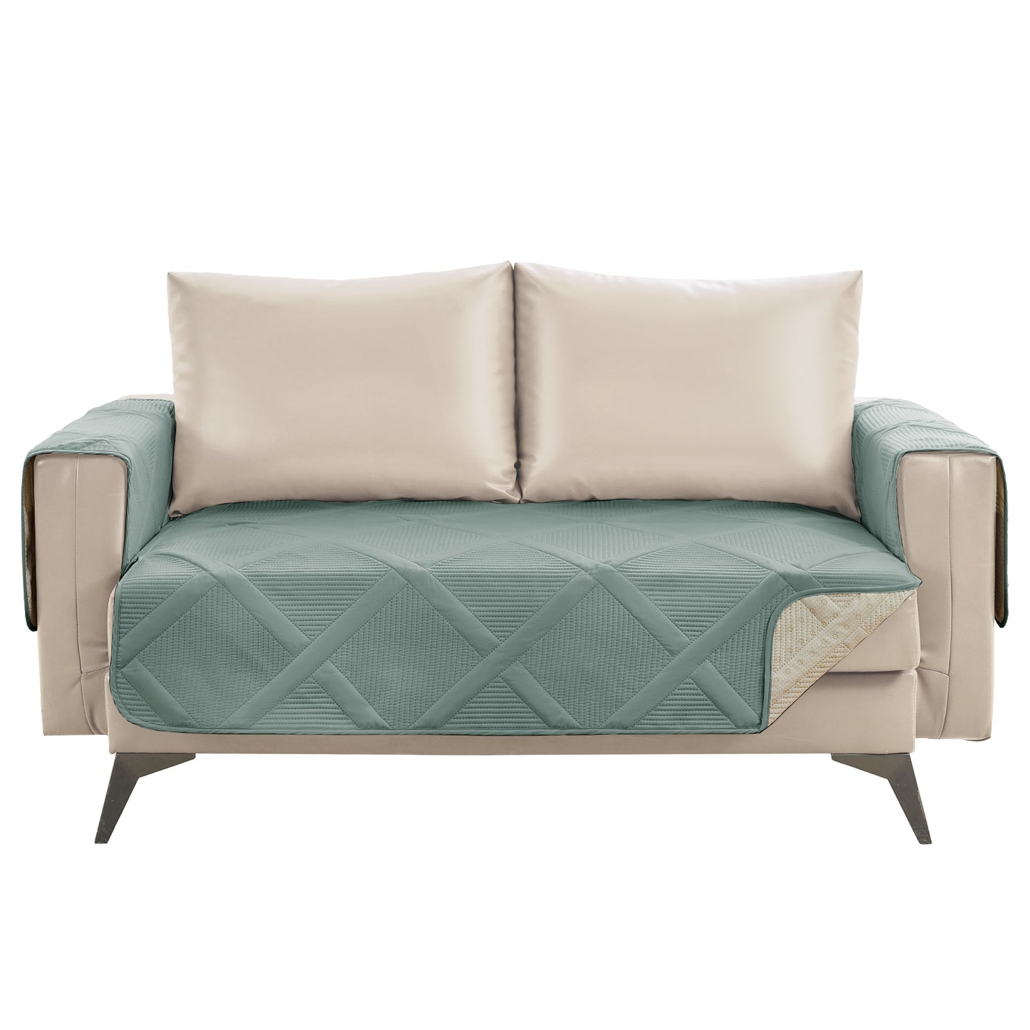 Backless Couch Cover for Dogs - Large Sofa 68inch  (Sage Green)