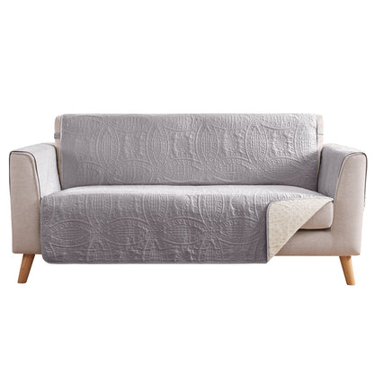 Quilted Sofa Cover - Cloud Purple