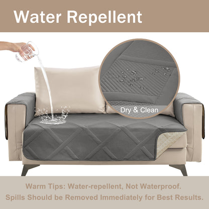 Backless Couch Cover  - Cool Gray