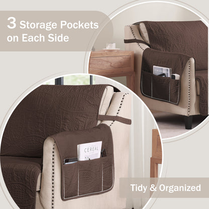 Brown Recliner Cover - Recliner 26inch  (Chocolate)