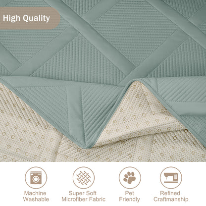 Backless Couch Cover for Dogs - Large Sofa 68inch  (Sage Green)