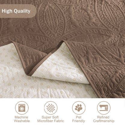 Toffee Loveseat Cover - Loveseat 56inch  (Raw Umber)