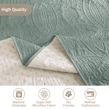 Sage Blue Loveseat Cover - Loveseat 48inch  (Sage Blue)