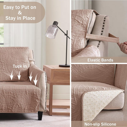Loveseat Cover - Loveseat 48inch  (Dusty Pink)