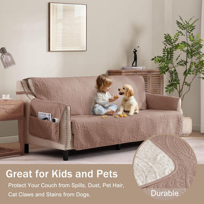Loveseat Cover - Loveseat 48inch  (Dusty Pink)